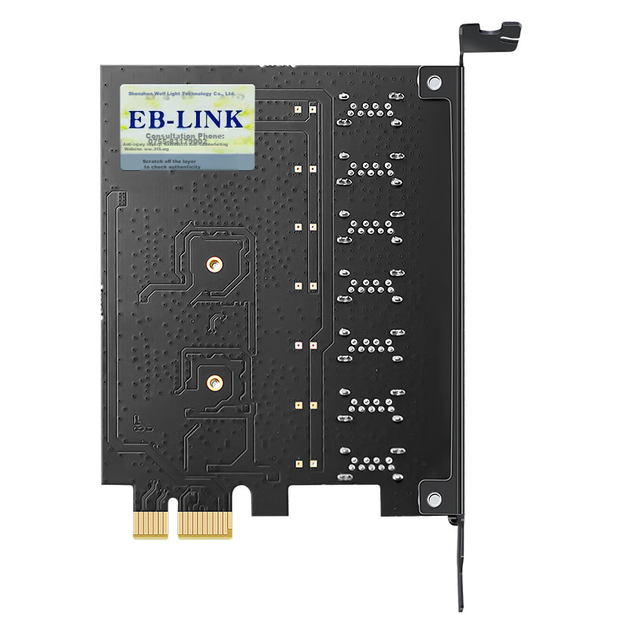 Плата расширения EB-LINK PCIE to 7-Port USB 3.0 Realtek внутренняя - изображение 3