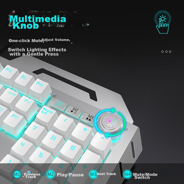 Комплект проводной EWEADN TK900 USB 104 клавиши - изображение 3