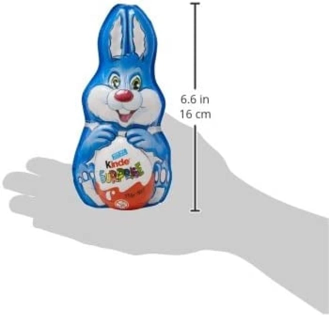 Шоколадный пасхальный заяц Kinder Bunny Blue 75г - Фото 2 Шоколадный пасхальный заяц Kinder Bunny Blue 75г - изображение 2