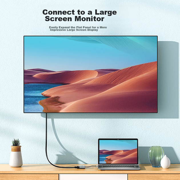 SAMZHE USB3.0 — HDMI/VGA конвертер-адаптер, док-станция расширения для ноутбуков Apple и Huawei для подключения телевизора или проектора, док-станция расширения высокой четкости UHG2021 - изображение 5