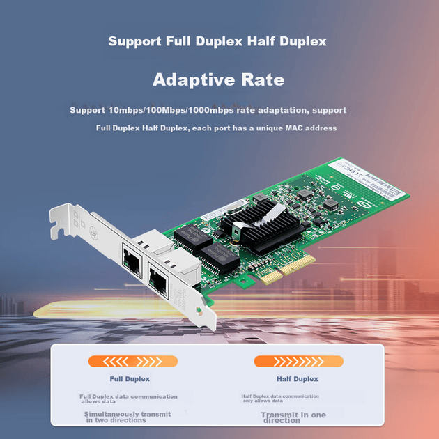 EB-LINK Intel 82576 Chip PCI-E X4 Gigabit Dual-Port Server Network Card with Two Ports, Soft Router ROS Aggregatio - Фото 7 EB-LINK Intel 82576 Chip PCI-E X4 Gigabit Dual-Port Server Network Card with Two Ports, Soft Router ROS Aggregatio - изображение 7