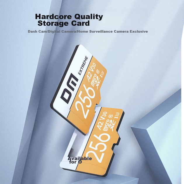 Карта памяти DM Extreme microSDXC 256GB Class 10 UHS-I U3 V30 A2 - Фото 6 Карта памяти DM Extreme microSDXC 256GB Class 10 UHS-I U3 V30 A2 - изображение 6