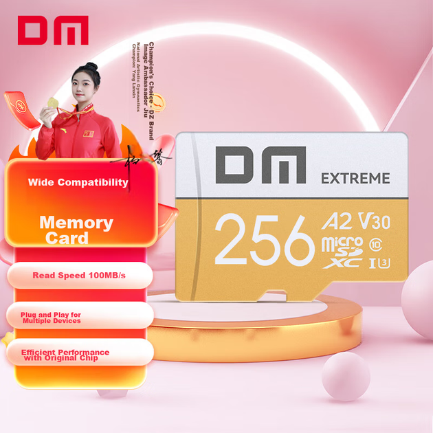 Карта памяти DM Extreme microSDXC 256GB Class 10 UHS-I U3 V30 A2 - Фото 3 Карта памяти DM Extreme microSDXC 256GB Class 10 UHS-I U3 V30 A2 - изображение 3