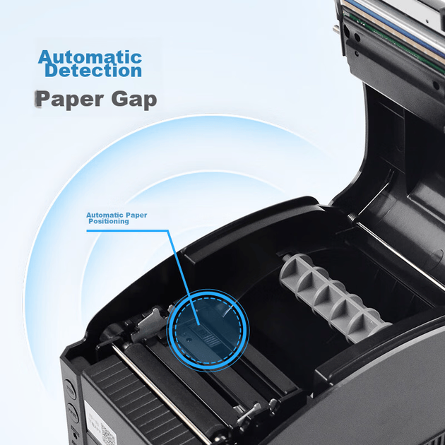 Термопринтер этикеток Gprinter (Gprinter) GP-3120TL, версия для компьютера с USB-подключением, устройство для нанесения самоклеящихся этикеток на одежду, принтер штрихкодов для магазинов чая с шариками - изображение 3