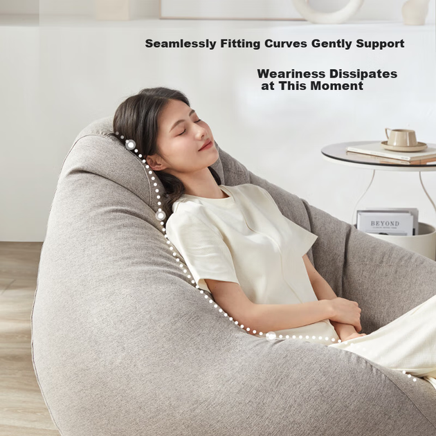 Кресло-мешок LUCKYSAC Lazy Bean Bag Sofa EPP Bean Bag Single Fabric Sofa для гостиной, спальни, балкона, отдыха. Небольшой диван. Флагманская модель. Цвет: хурма, оранжевый. - Фото 1 Кресло-мешок LUCKYSAC Lazy Bean Bag Sofa EPP Bean Bag Single Fabric Sofa для гостиной, спальни, балкона, отдыха. Небольшой диван. Флагманская модель. Цвет: хурма, оранжевый. - изображение 1