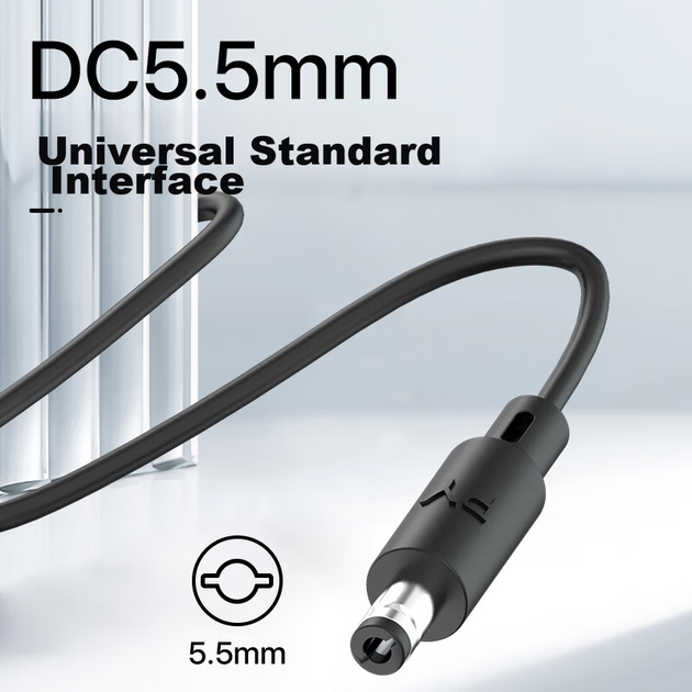 Зарядний пристрій Elei для моніторів Philips та AOC, 19 В 2.1 А / 1.58 А / 2.0 А, роз'єм 5.5x2.5 мм, з мережевим шнуром, універсальний - зображення 5