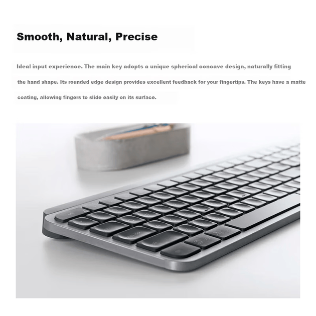 Клавіатура бездротова Logitech MX Keys для бізнесу Bluetooth/Wireless UA Graphite (920-010224) - зображення 3