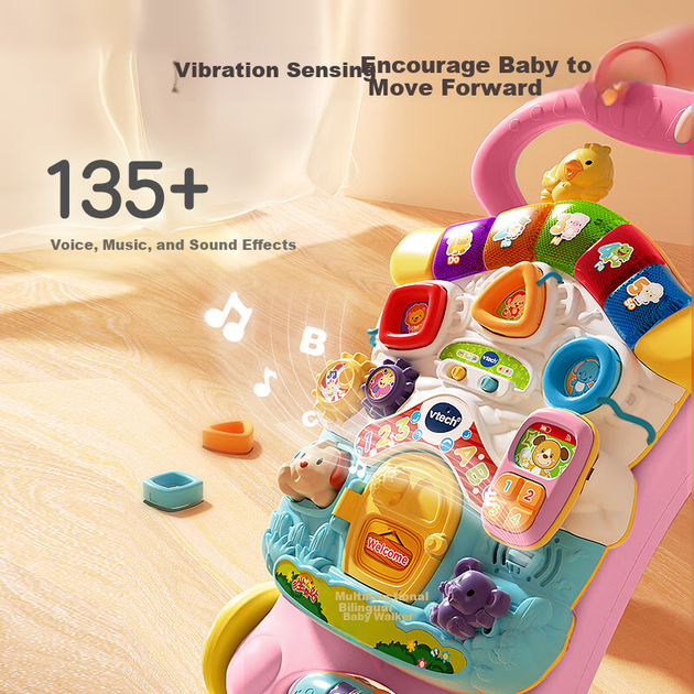 Ходунки VTech детские регулируемые складные двуязычные, для 1 года, подарочные - Фото 3 Ходунки VTech детские регулируемые складные двуязычные, для 1 года, подарочные - изображение 3