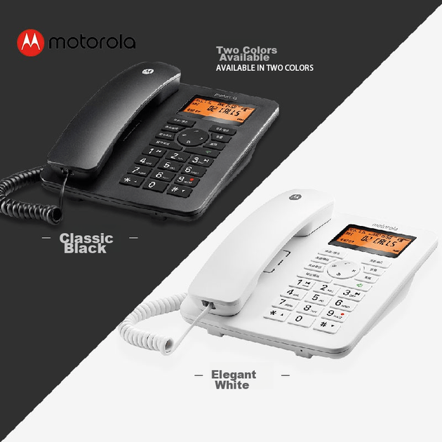 Телефон Motorola с функцией записи, карта памяти 16 ГБ с расширением до 32 ГБ, для офиса и дома, для телемаркетинга и колл-центра, модель CT111C, черный - изображение 4