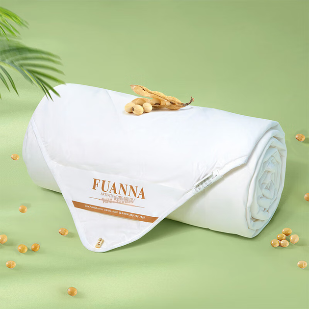Літня охолоджувальна ковдра FUANNA, 30% соєве волокно, подвійний розмір, антибактеріальна ковдра з кондиціонером, тонка літня ковдра, 3 шт. (1,5 кг), 203x229 см - зображення 5