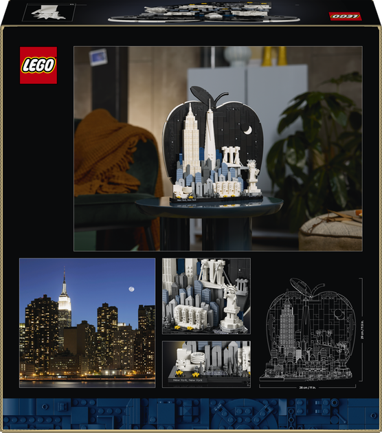 Конструктор LEGO Architecture Нью-Йорк — Велике яблуко 1465 деталей (21066) - зображення 9