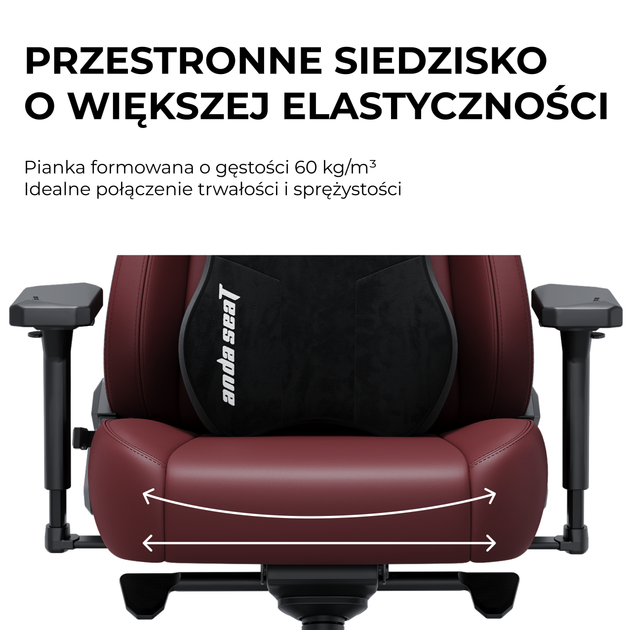 Fotel gamingowy Anda Seat Kaiser 3E XL Light Blue Fabric (AD23YC-XL-09-E-CF-E01) - obraz 17