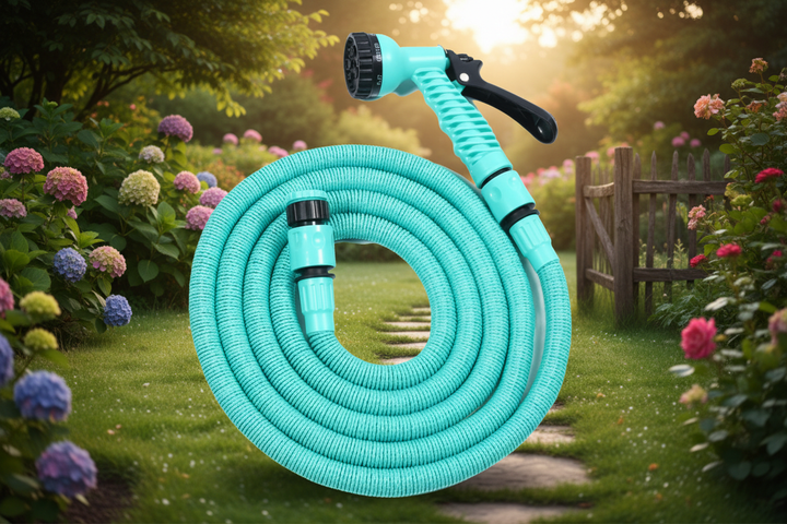Шланг поливочный растягивающийся EXPANDABLE GARDEN HOSE 22.5м с распылителем 7 режимов - Фото 2 Шланг поливочный растягивающийся EXPANDABLE GARDEN HOSE 22.5м с распылителем 7 режимов - изображение 2