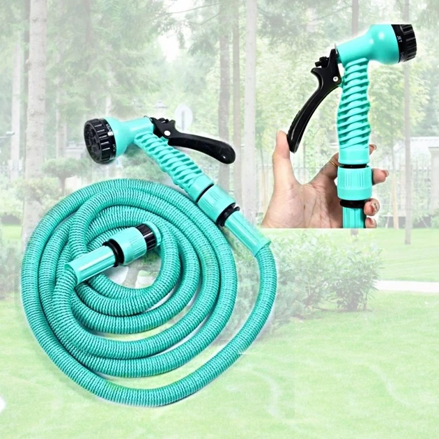 Шланг поливочный растягивающийся EXPANDABLE GARDEN HOSE 22.5м с распылителем 7 режимов - Фото 7 Шланг поливочный растягивающийся EXPANDABLE GARDEN HOSE 22.5м с распылителем 7 режимов - изображение 7