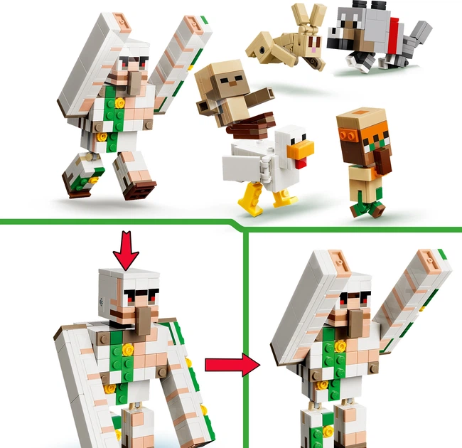 Конструктор LEGO Minecraft Курячий Жокей: атака в пустелі 428 деталей (21592) - зображення 6