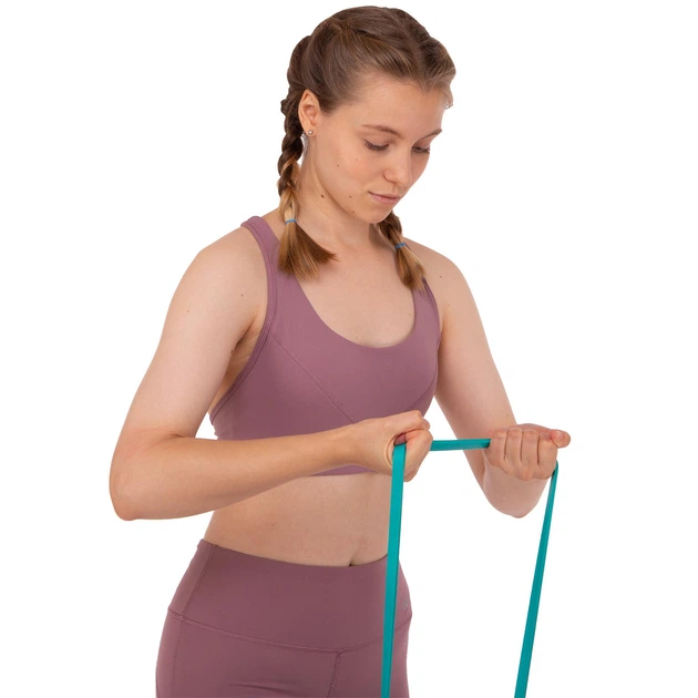 Резина петля для подтягиваний и тренировок лента силовая SP-Sport Fitness LINE FI-9584-1 Бирюзовый - Фото 11 Резина петля для подтягиваний и тренировок лента силовая SP-Sport Fitness LINE FI-9584-1 Бирюзовый - изображение 11