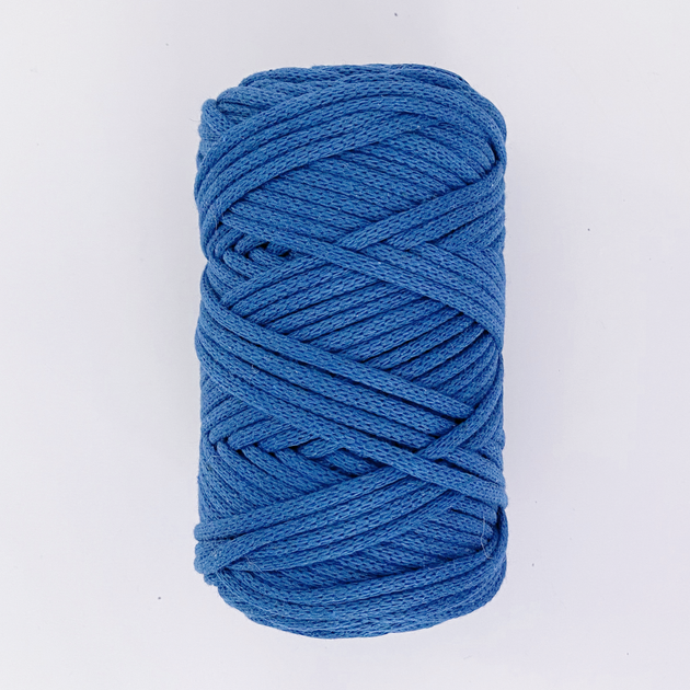 Шнур плетений YarnArt macrame cord 3 мм для макраме небесний №786 - изображение 4