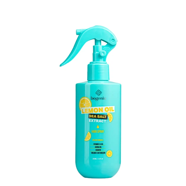 Спрей для об'єму та розплутування волосся Bogenia Lemon Oil & Sea Salt, 220 мл BG440(№003) - Фото 1 Спрей для об'єму та розплутування волосся Bogenia Lemon Oil & Sea Salt, 220 мл BG440(№003) - зображення 1