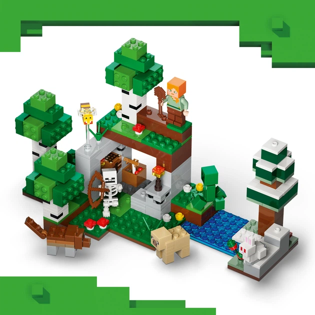 Конструктор LEGO Minecraft Пригода першої ночі 301 деталь (21593) - зображення 3