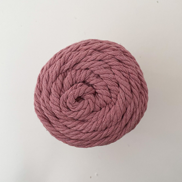 Шнур кручений YarnArt macrame rope 3мм рожева пудра 250г (№792) - изображение 5