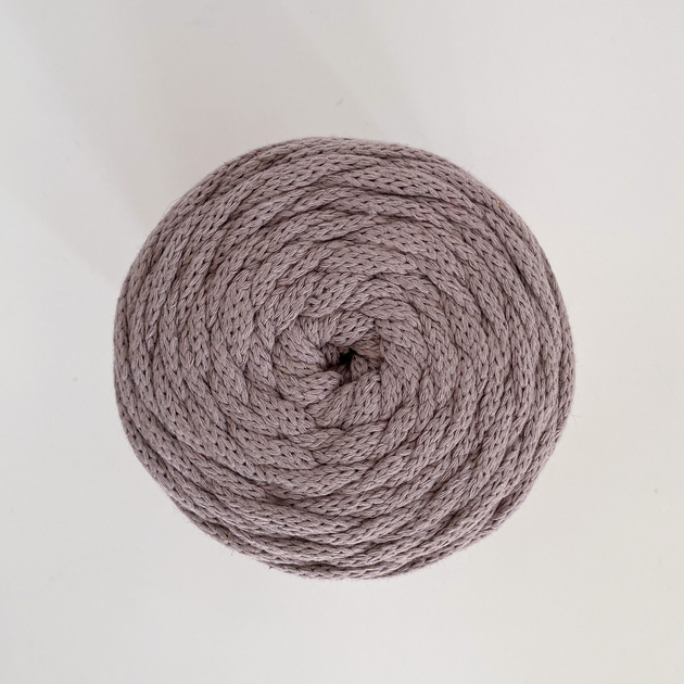 Шнур плетений YarnArt macrame cord 5 мм с сердечником для макраме какао (№768) - изображение 5