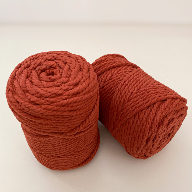 Шнур кручений для макраме YarnArt macrame rope 5мм теракот 500г (№785) - изображение 2