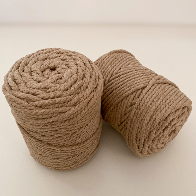 Шнур кручений для макраме YarnArt macrame rope 5мм какао 500г (№768) - Фото 2 Шнур кручений для макраме YarnArt macrame rope 5мм какао 500г (№768) - изображение 2
