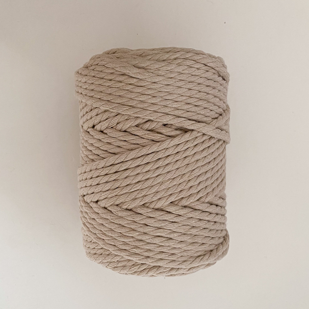 Шнур кручений для макраме YarnArt macrame rope 5мм бежевий 500г (№753) - изображение 5