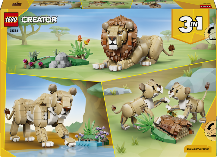 Конструктор LEGO Creator Дикі тварини: Величний лев 839 деталей (31386) - зображення 9