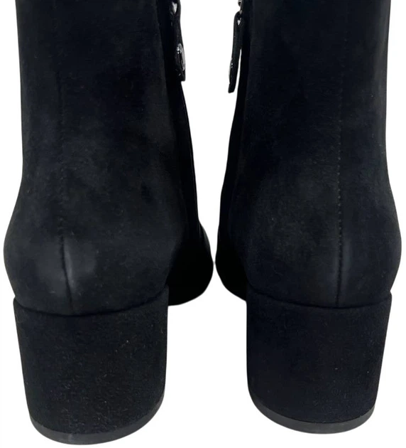 Botki damskie zamszowe Geox D16CBA00021-C9999 36 Czarne (8050036225481) (955555906626948) - Outlet - obraz 4