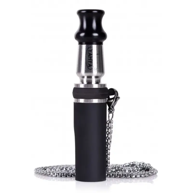 Персональный мундштук Aroma Steel Wide для кальяна 11см из нержавейки на цепочке - Фото 1 Персональный мундштук Aroma Steel Wide для кальяна 11см из нержавейки на цепочке - изображение 1
