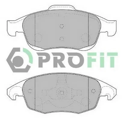 Колодки гальмівні дискові PROFIT 50001971 Citroen DS4, C4, Berlingo, DS5; Peugeot Partner, 5008 1617272980, 1623816280, 425361 - изображение 2