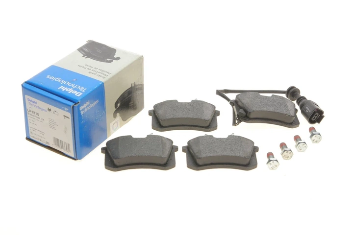 Колодки гальмові Delphi LP1815 Skoda Fabia, Roomster, Yeti; Seat Ibiza, Toledo, Cordoba, Leon; Volkswagen Polo, Caddy, Golf, EOS, Bora, Scirocco; Audi A3, TT 1J0698451, 1J0698451J, 1J0698451S - зображення 2