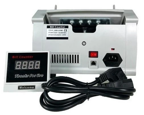 Счетный аппарат Bill Counter 2089Pro / 7089 V1.0 — профессиональное устройство для банкнот с детекцией валют Сортировщик банкнот Счётная машинка С сортировкой номинала - Фото 2 Счетный аппарат Bill Counter 2089Pro / 7089 V1.0 — профессиональное устройство для банкнот с детекцией валют Сортировщик банкнот Счётная машинка С сортировкой номинала - изображение 2