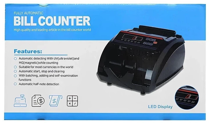 Счетчик купюр Bill Counter 2831/8047 — профессиональный сортировщик для банкнот с проверкой валют С автоматическим стартом подсчёта - Фото 2 Счетчик купюр Bill Counter 2831/8047 — профессиональный сортировщик для банкнот с проверкой валют С автоматическим стартом подсчёта - изображение 2