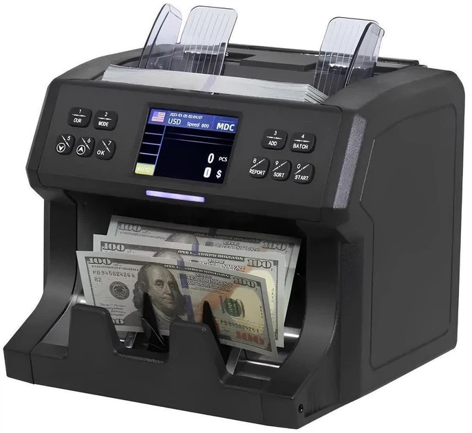 Современная счетная машинка с распознаванием номинала и валюты POS Vector FT700 Аппарат для проверки денег Сортировщик купюр - Фото 1 Современная счетная машинка с распознаванием номинала и валюты POS Vector FT700 Аппарат для проверки денег Сортировщик купюр - изображение 1