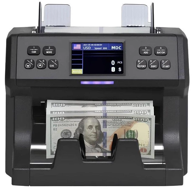 Современная счетная машинка с распознаванием номинала и валюты POS Vector FT700 Аппарат для проверки денег Сортировщик купюр - Фото 4 Современная счетная машинка с распознаванием номинала и валюты POS Vector FT700 Аппарат для проверки денег Сортировщик купюр - изображение 4