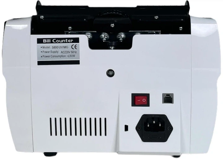 Счетная машинка BILL COUNTER-PRO 5800 UV/MG , устройство для пересчета и проверки купюр + детектор в подарок, Валютная проверка - изображение 2