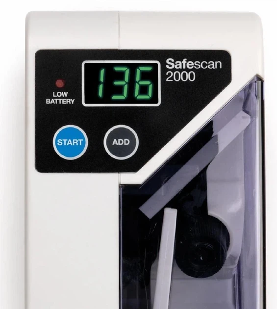 Портативная машинка для пересчёта денег с детекцией подлинности SAFESCAN 2000 Счётчик банкнот - Фото 2 Портативная машинка для пересчёта денег с детекцией подлинности SAFESCAN 2000 Счётчик банкнот - изображение 2