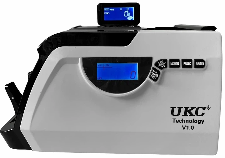 Счетная машинка для проверки Банкнот UKC GR-6200 UV MG Счетчик номинала купюр Сортировщик банкнот С функцией детекции подделок С автоматическим стартом подсчёта - изображение 2