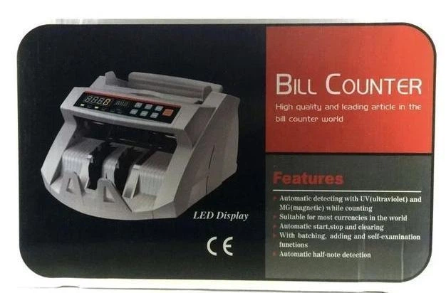 Счётная машинка для банкнот Bill Counter 5388 - UV-детекция, автосумма, LED-дисплей, с автоматическим стартом подсчёта, Быстрая проверка - изображение 2