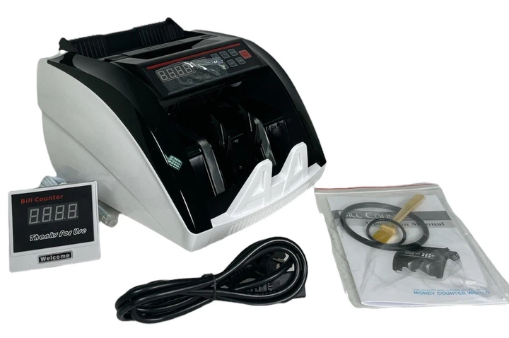 Счётчик купюр BILL COUNTER-PRO 5800 UV/MG Белый с UV и MG проверкой, профессиональный счетчик денег - изображение 4