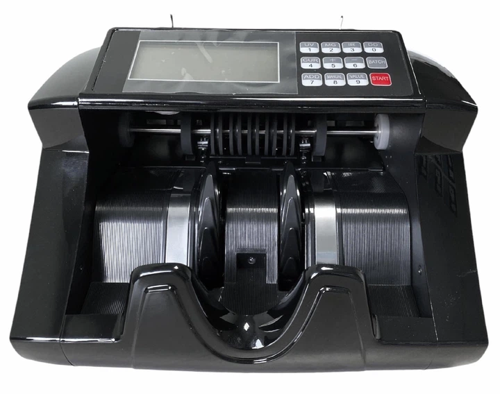 Счетная машинка банкнот Multi Counter Pro 2024 Black | Счетчик купюр с детекцией денег, с автоматическим стартом подсчёта, с сортировкой номинала - Фото 4 Счетная машинка банкнот Multi Counter Pro 2024 Black | Счетчик купюр с детекцией денег, с автоматическим стартом подсчёта, с сортировкой номинала - изображение 4