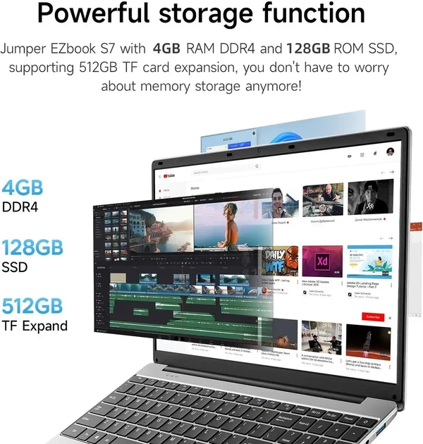 Ноутбук Jumper EZbook S7 4/128 (15.6 1080) 4GB/128GB, Intel 5205U Windows 11 - изображение 5