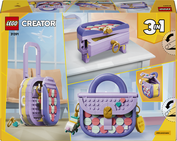 Конструктор LEGO Creator Стильна мистецька сумка з місцем для зберігання 272 деталі (31391) - Фото 9 Конструктор LEGO Creator Стильна мистецька сумка з місцем для зберігання 272 деталі (31391) - зображення 9