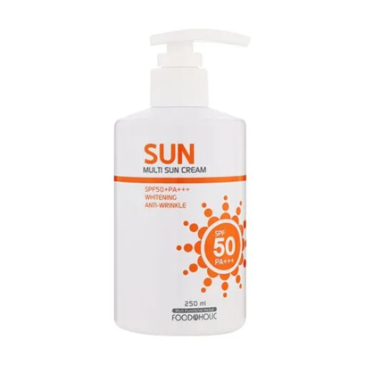 Солнцезащитный крем для лица и тела FoodAHolic Multi Sun Cream SPF50+ PA+++, 250 мл - Фото 1 Солнцезащитный крем для лица и тела FoodAHolic Multi Sun Cream SPF50+ PA+++, 250 мл - изображение 1