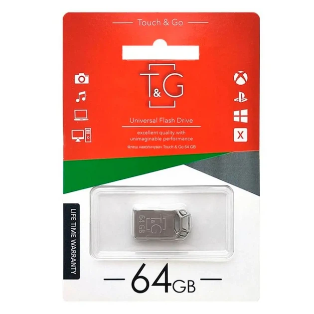 Флешка T&G 110 64GB металева - изображение 2