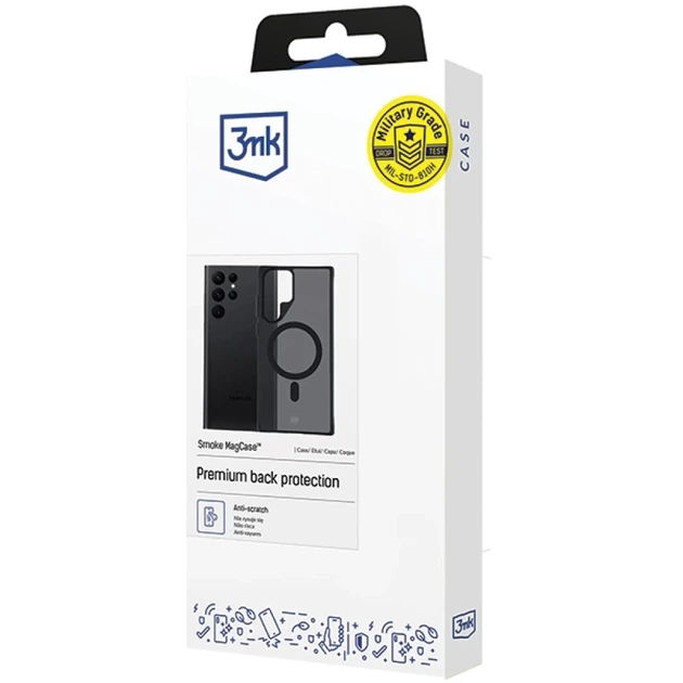 Чехол 3mk Smoke MagCase для Samsung Galaxy S22 Ultra 5G Smoke with MagSafe (5903108563482) - Фото 3 Чехол 3mk Smoke MagCase для Samsung Galaxy S22 Ultra 5G Smoke with MagSafe (5903108563482) - изображение 3