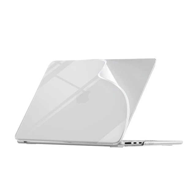 Чехол Tech-Protect Softshell для MacBook Air 13 M2-M5 2023-2026 Crystal Clear (5906302323067) - Фото 2 Чехол Tech-Protect Softshell для MacBook Air 13 M2-M5 2023-2026 Crystal Clear (5906302323067) - изображение 2
