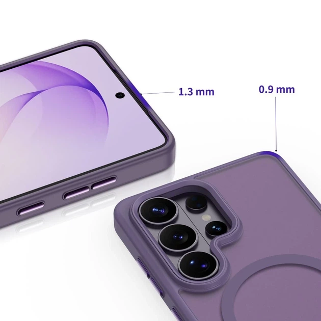Чехол Tech-Protect MagMat для Samsung Galaxy S26 Ultra Matte Cobalt Violet with MagSafe (5906302339587) - Фото 3 Чехол Tech-Protect MagMat для Samsung Galaxy S26 Ultra Matte Cobalt Violet with MagSafe (5906302339587) - изображение 3